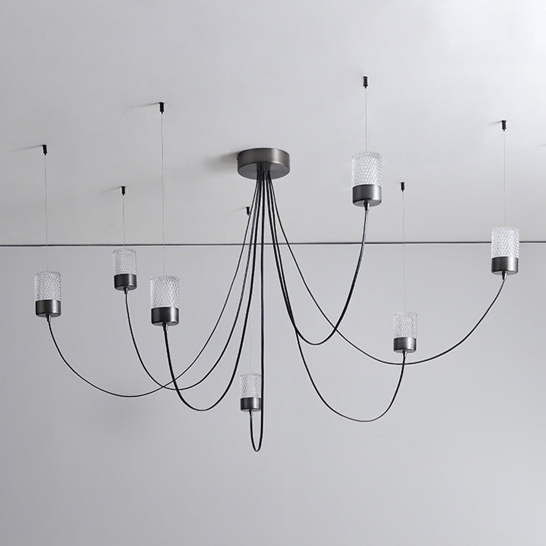 Veluaria lampadario Swaying Elegance vetro