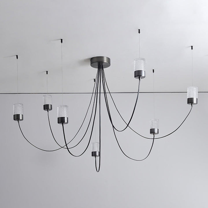 Veluaria lampadario Swaying Elegance vetro