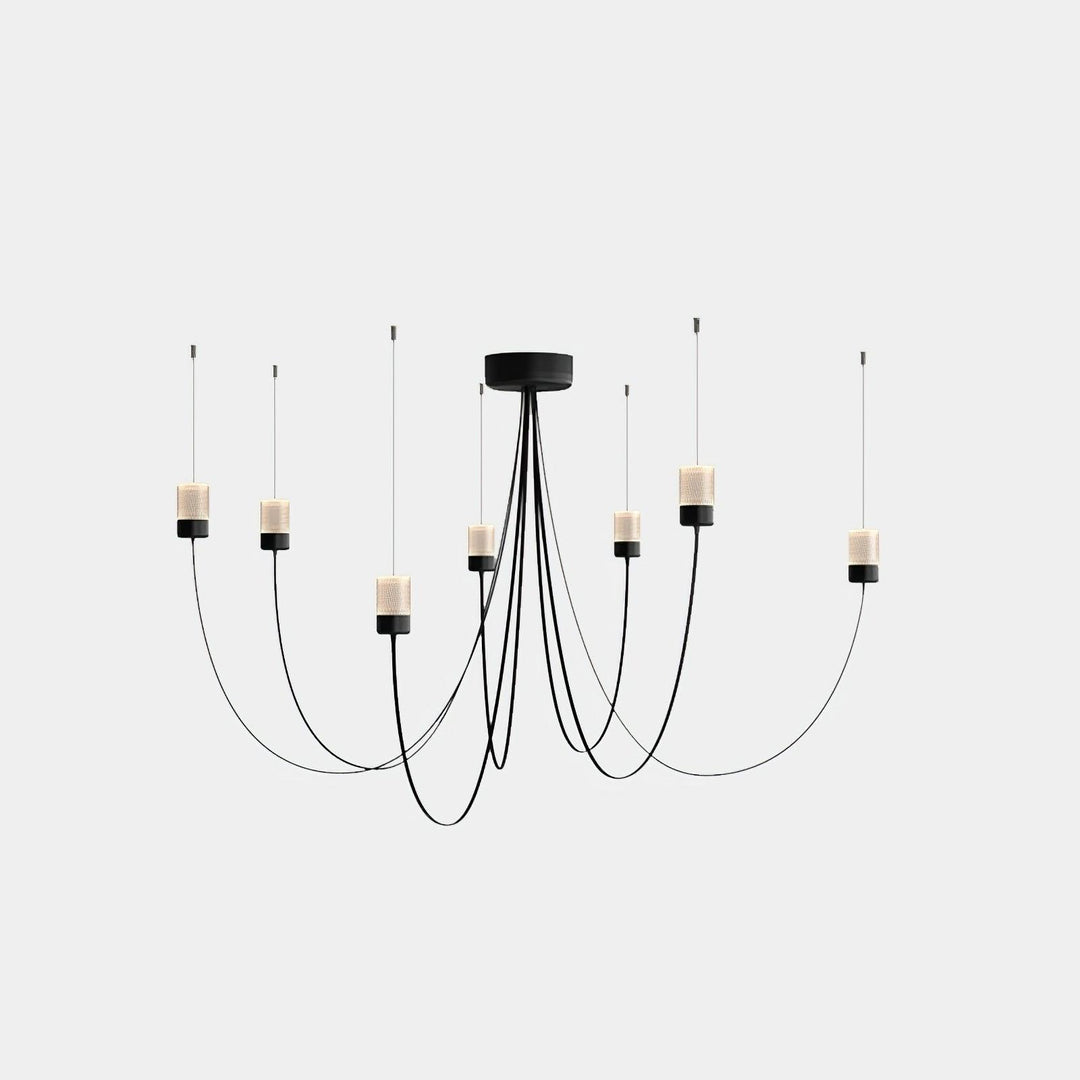 Veluaria lampadario Swaying Elegance vetro