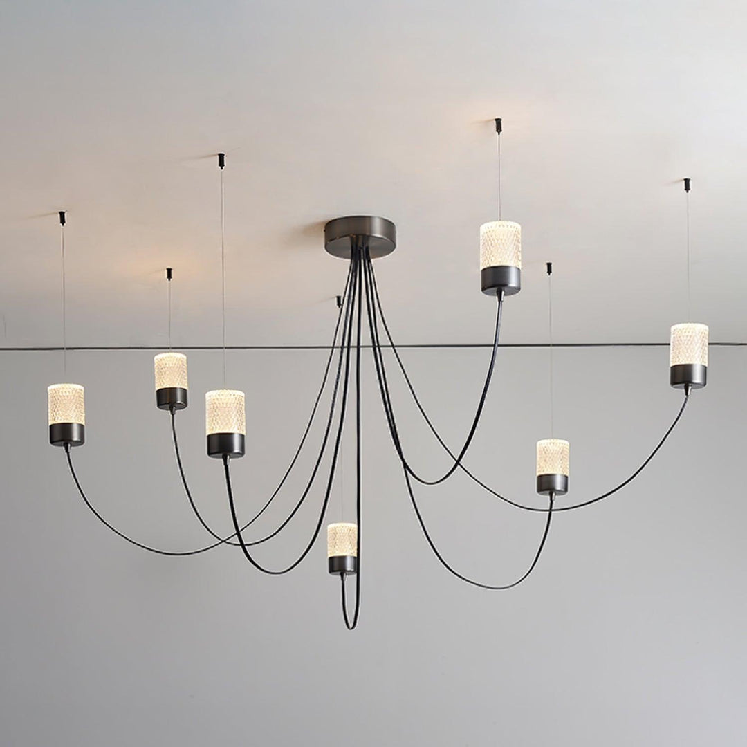 Veluaria lampadario Swaying Elegance vetro