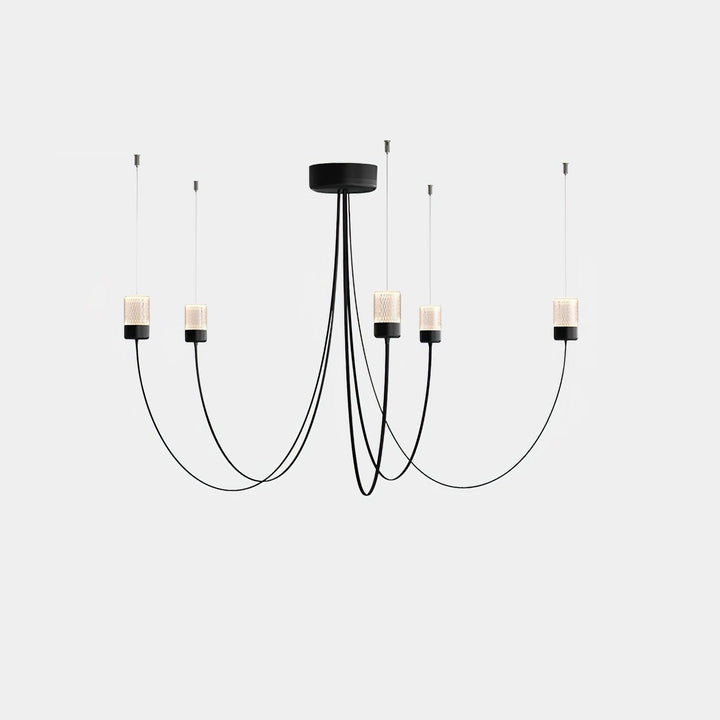 Veluaria lampadario Swaying Elegance vetro