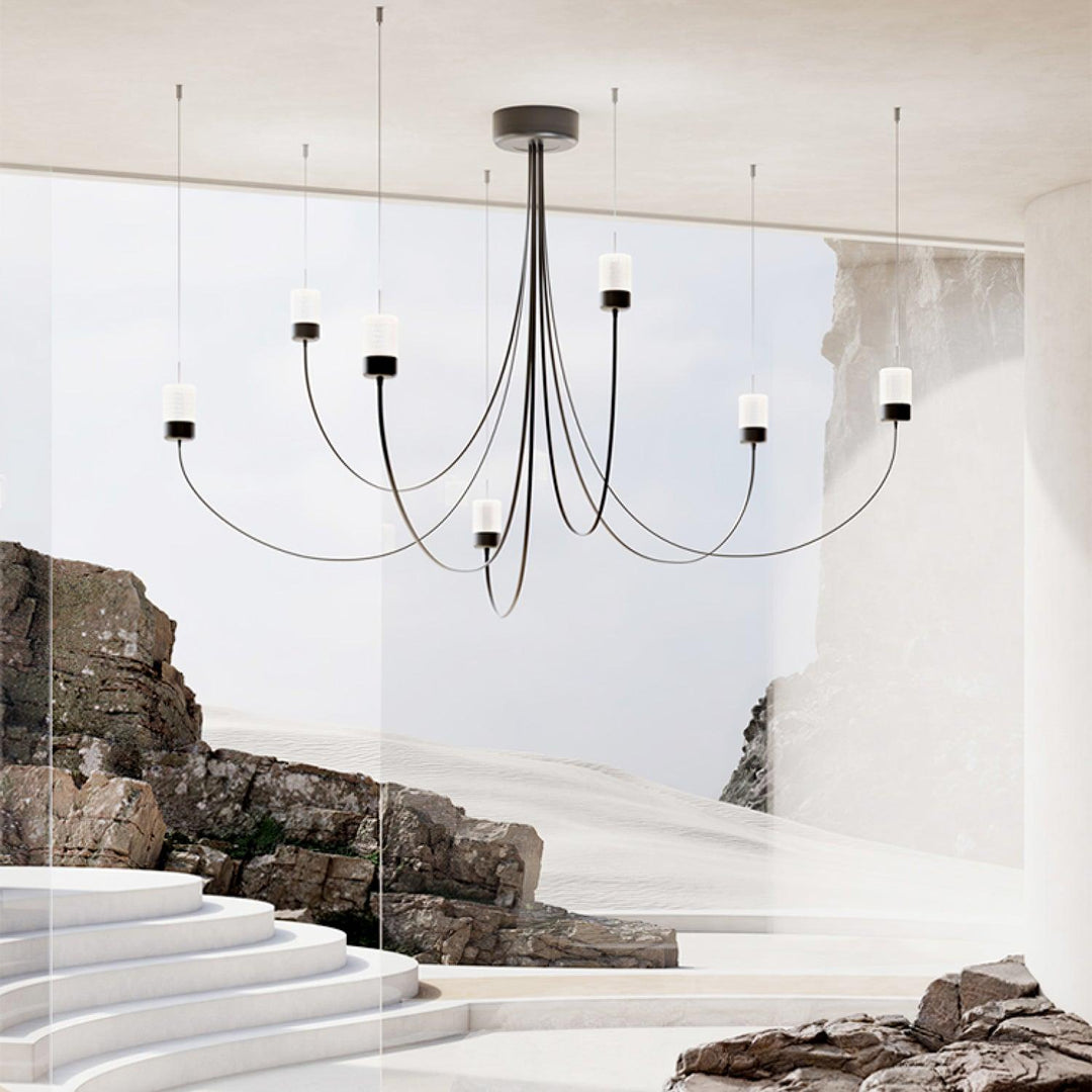 Veluaria lampadario Swaying Elegance vetro