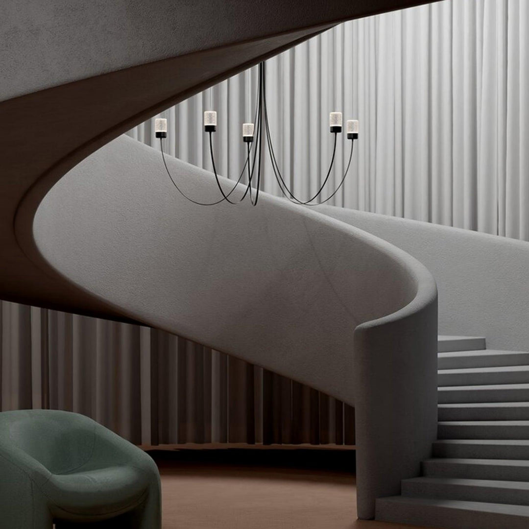 Veluaria lampadario Swaying Elegance vetro