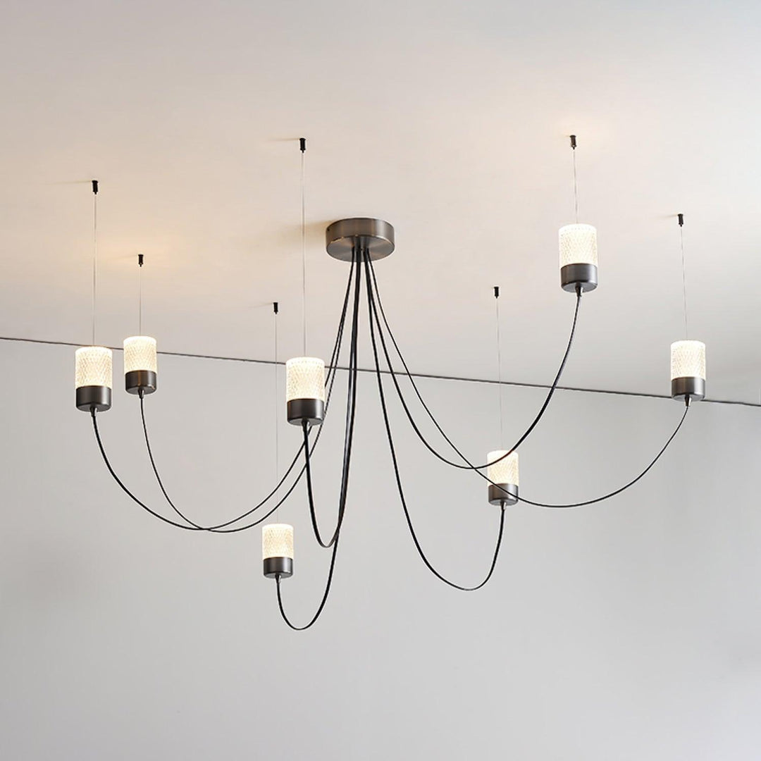Veluaria lampadario Swaying Elegance vetro