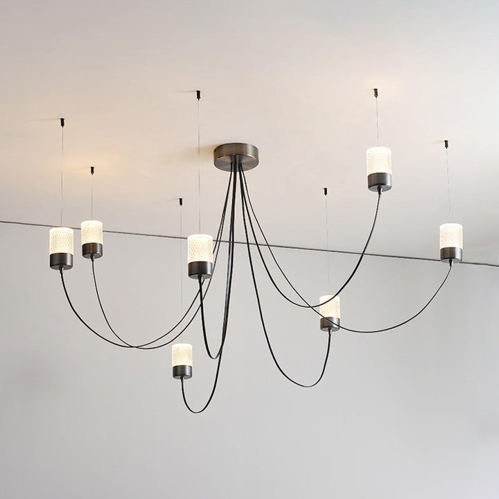 Veluaria lampadario Swaying Elegance vetro
