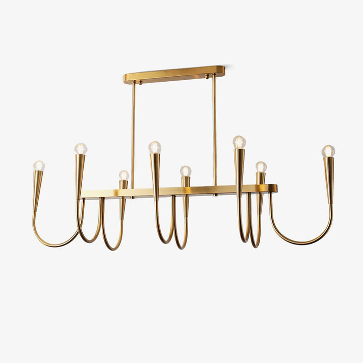 Oriiora lampadario Oro Symphony Curved elegante