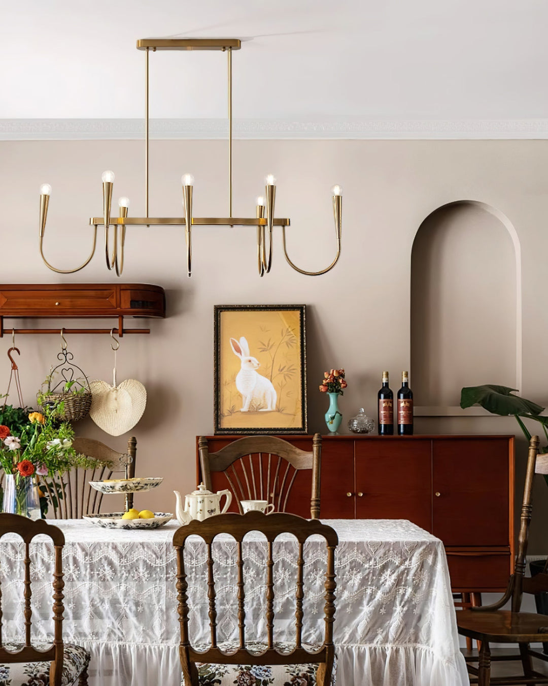 Oriiora lampadario Oro Symphony Curved elegante