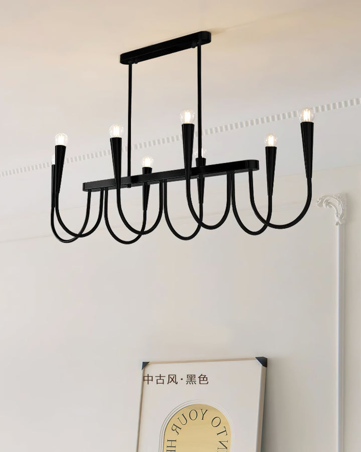 Oriiora lampadario Oro Symphony Curved elegante