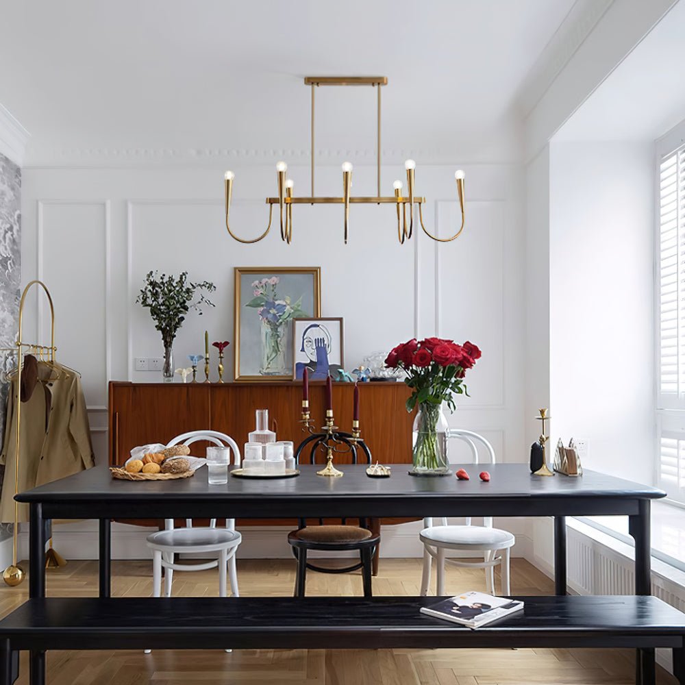 Oriiora lampadario Oro Symphony Curved elegante