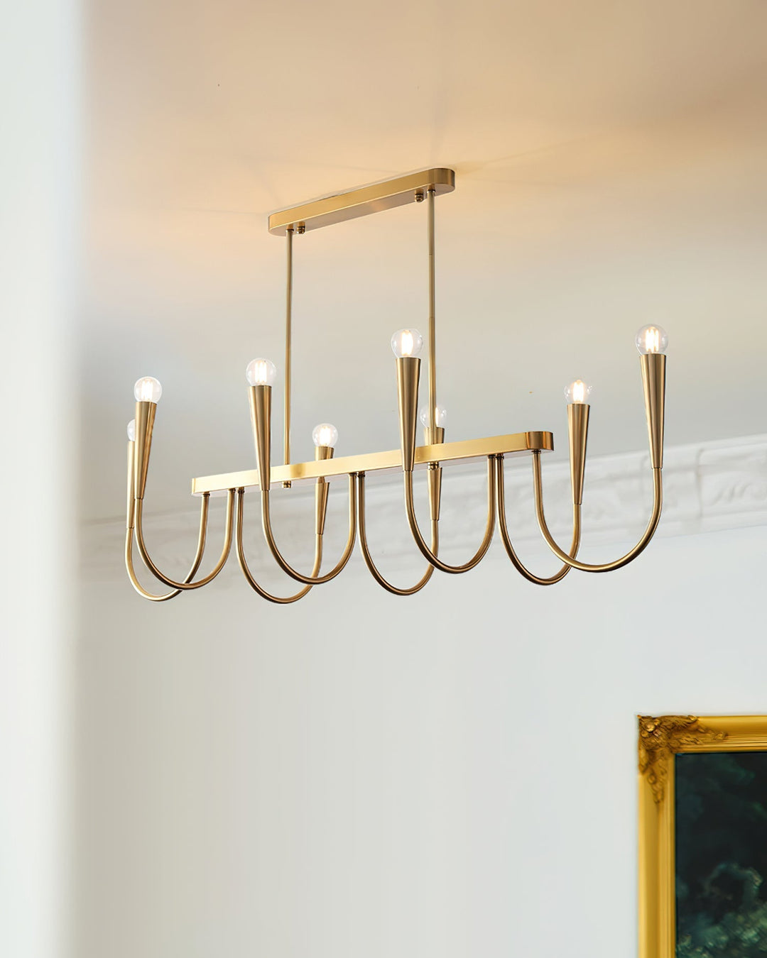 Oriiora lampadario Oro Symphony Curved elegante