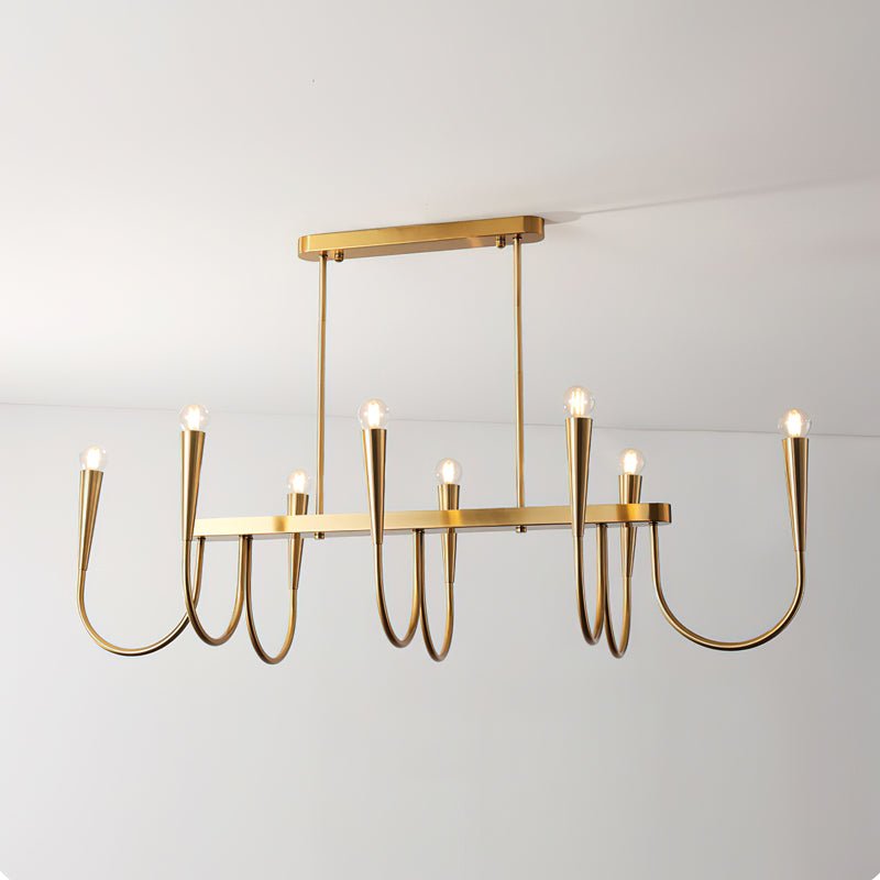 Oriiora lampadario Oro Symphony Curved elegante