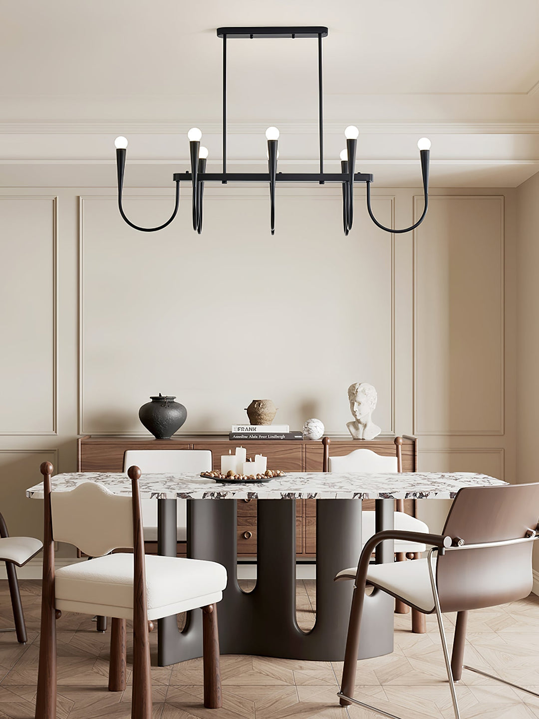 Oriiora lampadario Oro Symphony Curved elegante