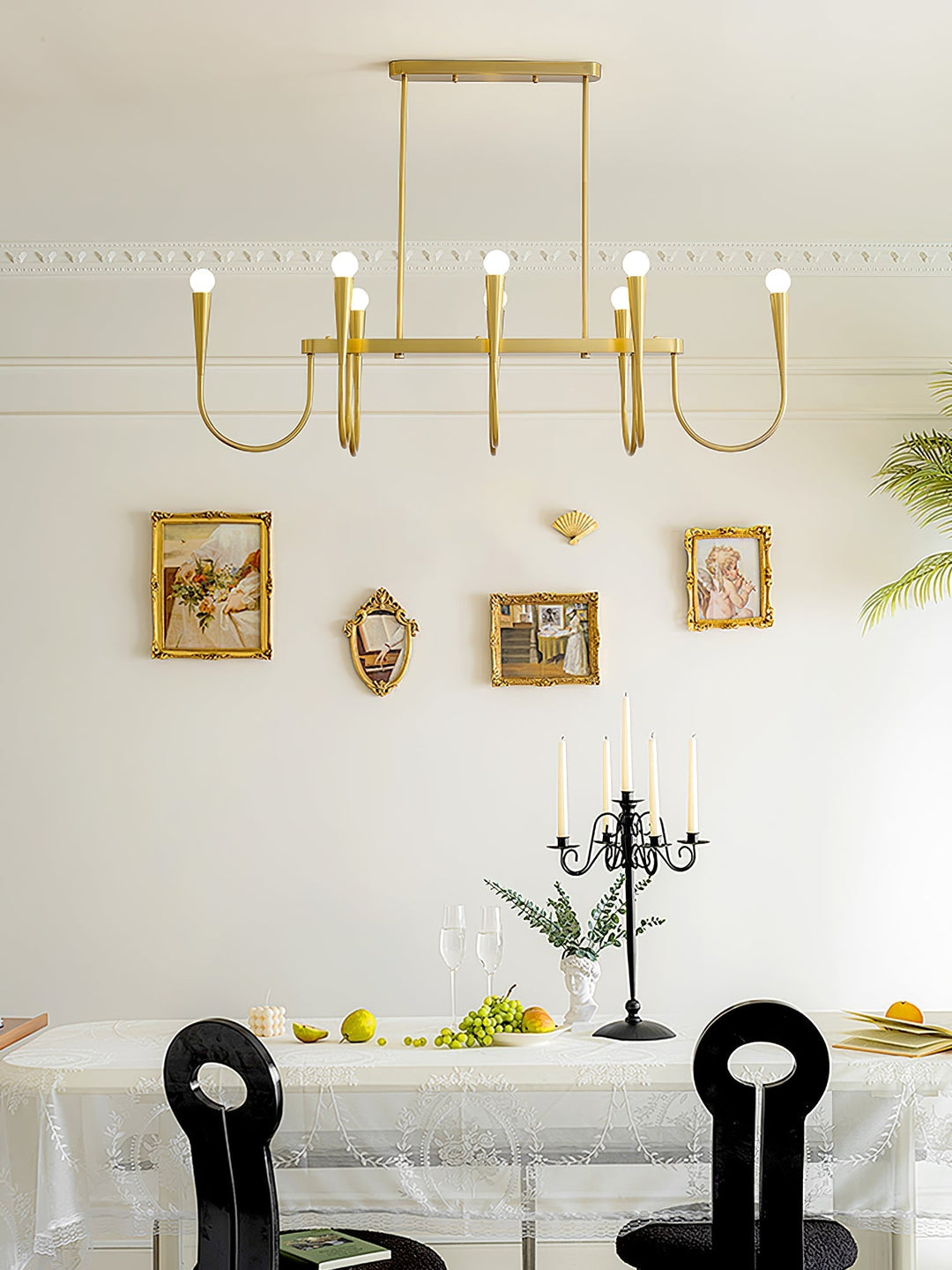 Oriiora lampadario Oro Symphony Curved elegante