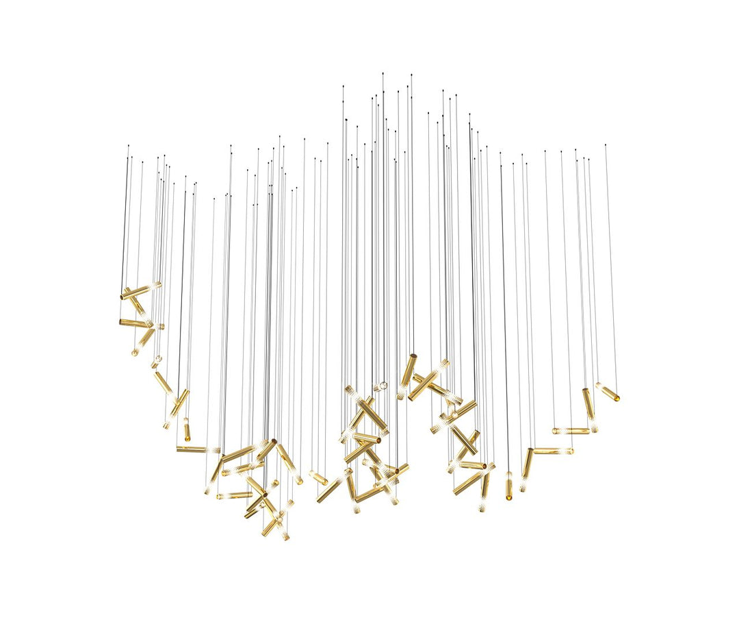 Ovynira lampadario con asta d&