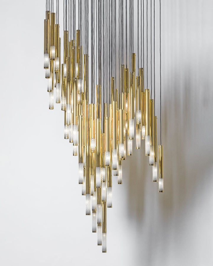 Ovynira lampadario con asta d&
