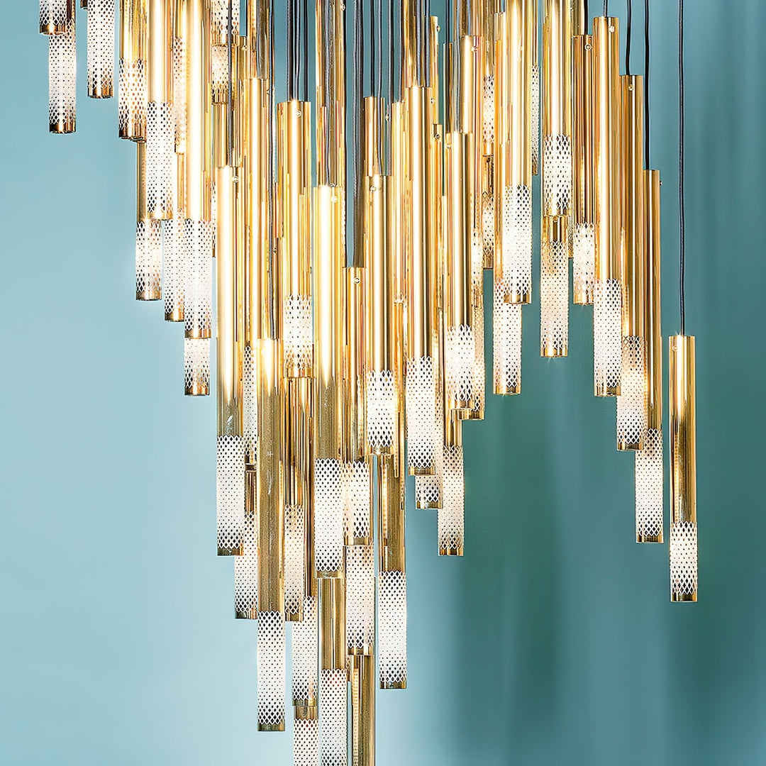 Ovynira lampadario con asta d&
