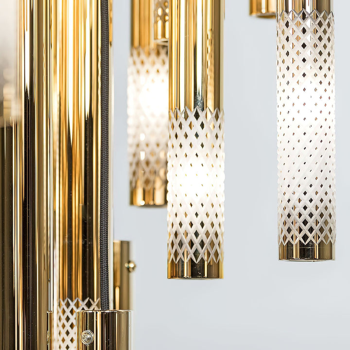 Ovynira lampadario con asta d&