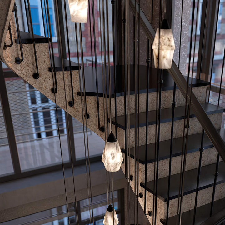 Aurevin alabastro grappolo lampadario