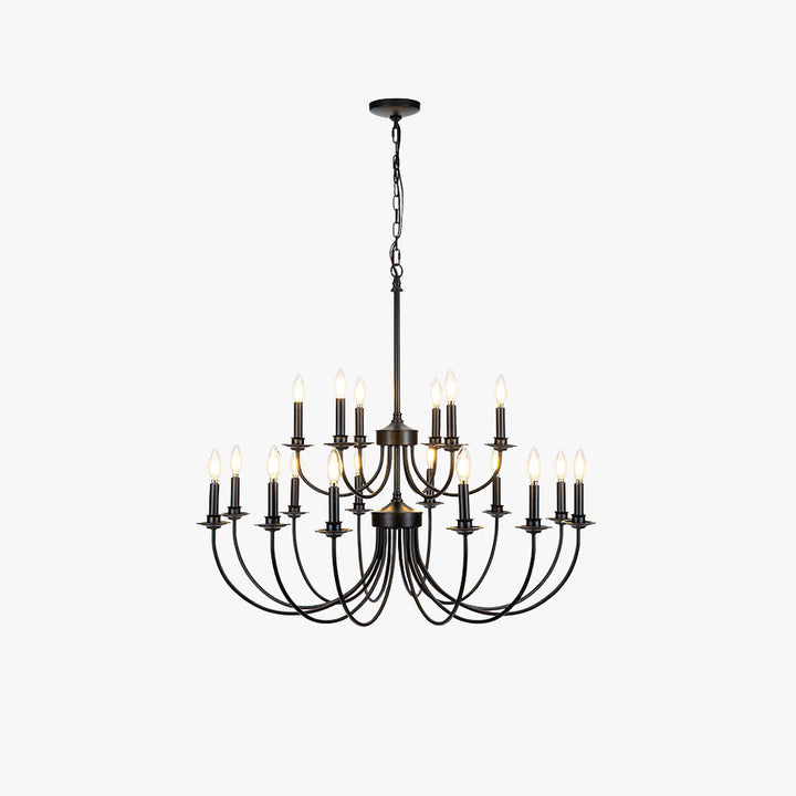 Silva Lampadari a LED in Metallo Nero per Camera da Letto, Soggiorno e Sala da Pranzo