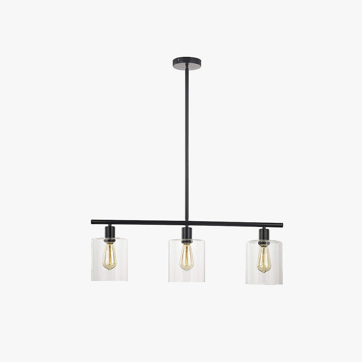 Arisha Industria Minimalista LED Lampadari Nero Metallo Cucina