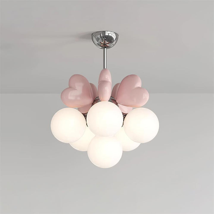 Lampadario Heart Accents globo Shades Playful moderno Kids Room per camera da letto