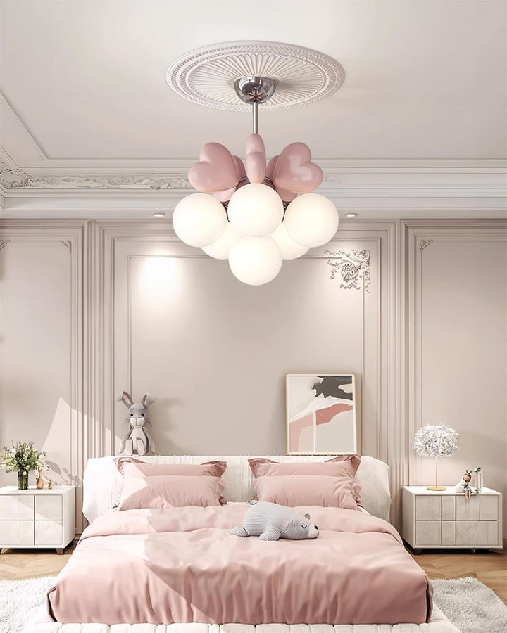 Lampadario Heart Accents globo Shades Playful moderno Kids Room per camera da letto