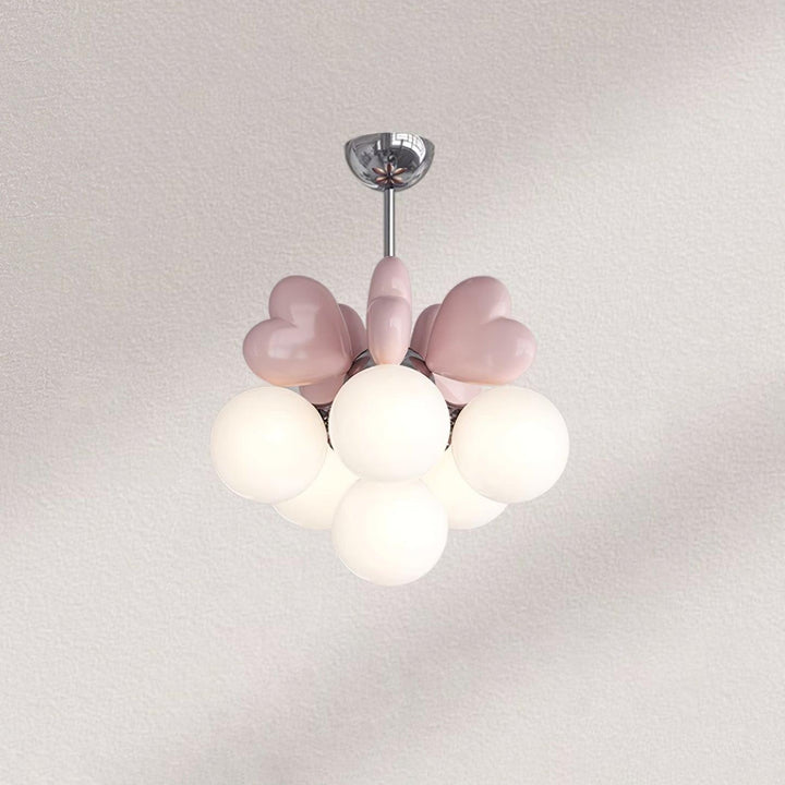 Lampadario Heart Accents globo Shades Playful moderno Kids Room per camera da letto