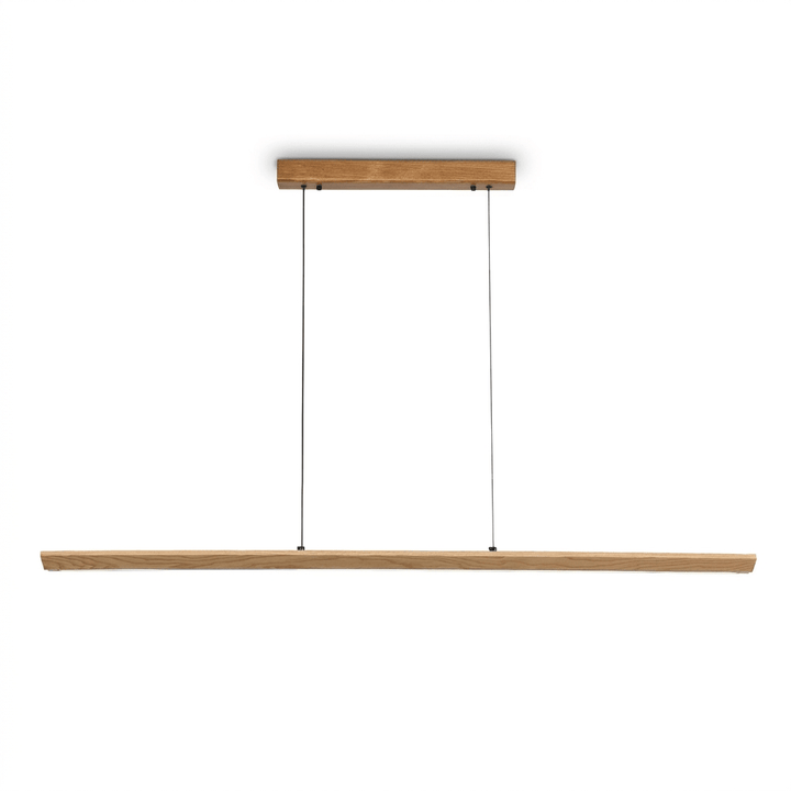 Alderine lampada a sospensione lineare in legno