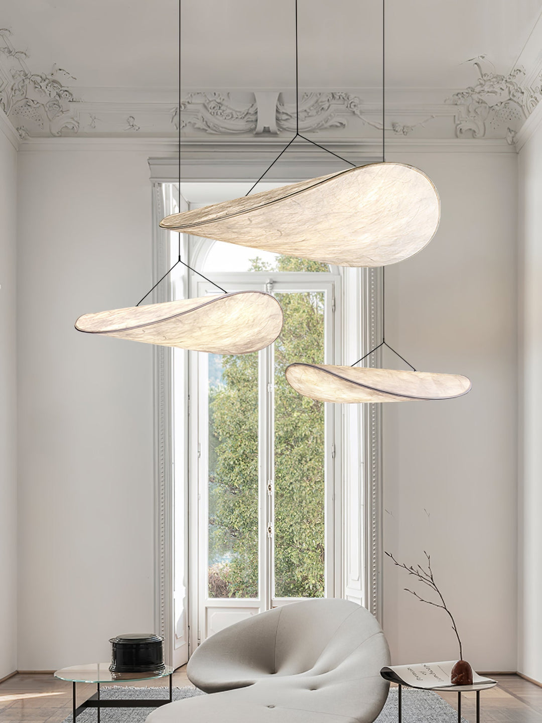 Tense Tyvek Pendant Lamp - Blowlighting
