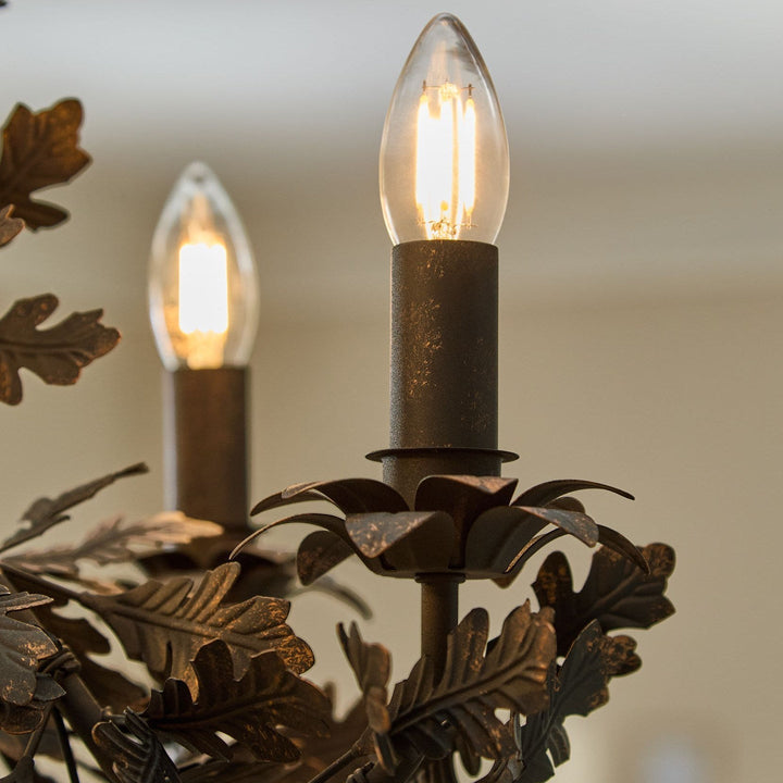 Syleeon Thicket Oak Leaf lampadario in legno