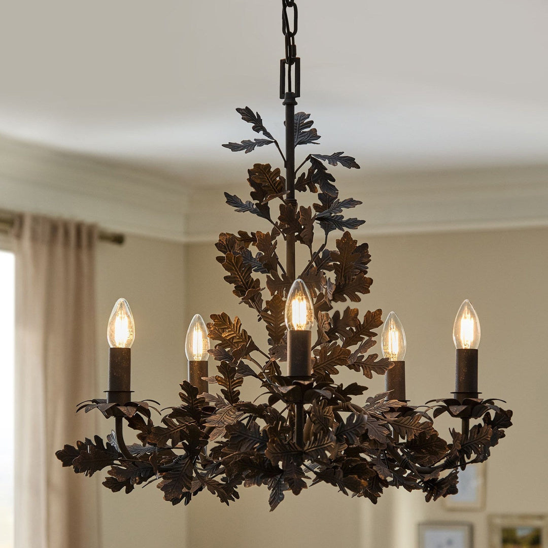 Syleeon Thicket Oak Leaf lampadario in legno