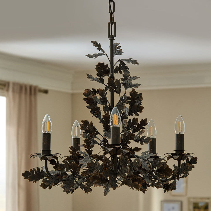 Syleeon Thicket Oak Leaf lampadario in legno