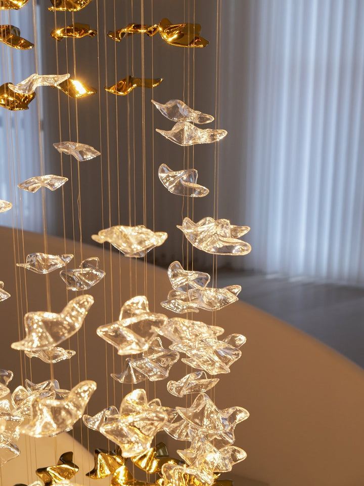 Nephele Crystal Leaf lampadario