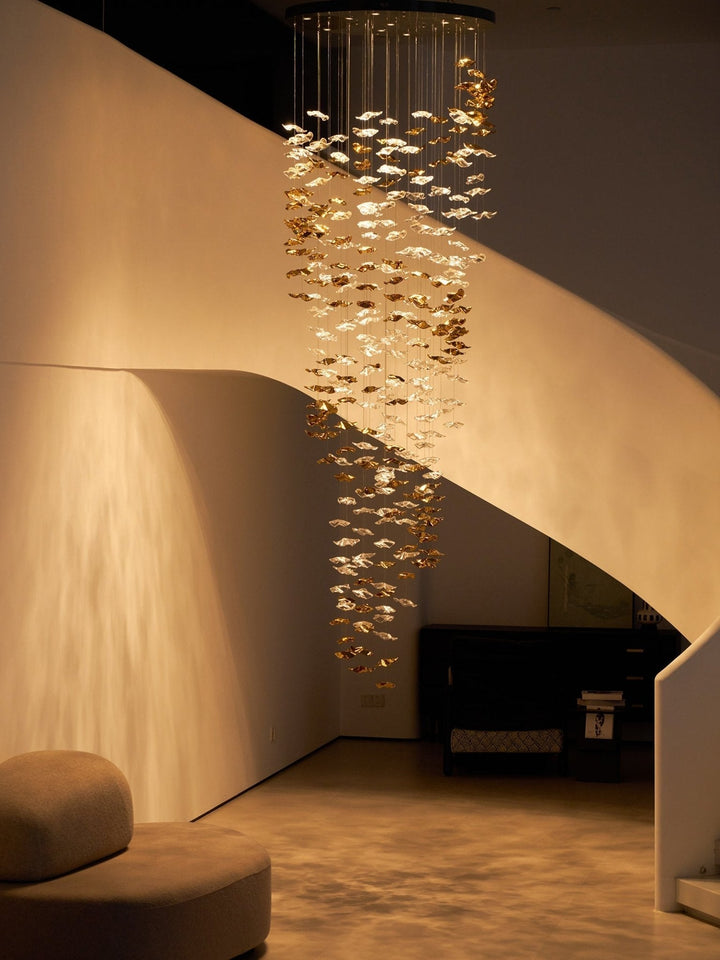 Nephele Crystal Leaf lampadario