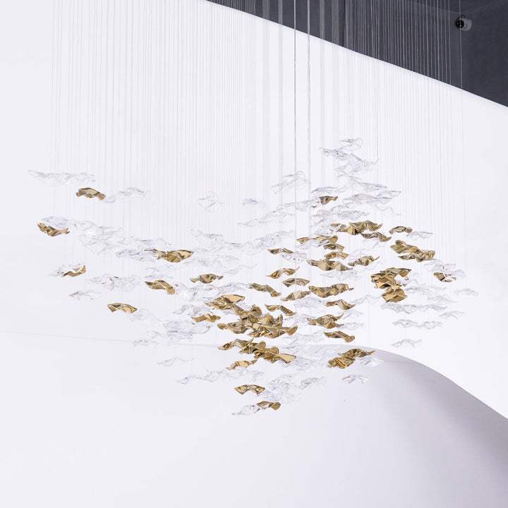 Nephele Crystal Leaf lampadario