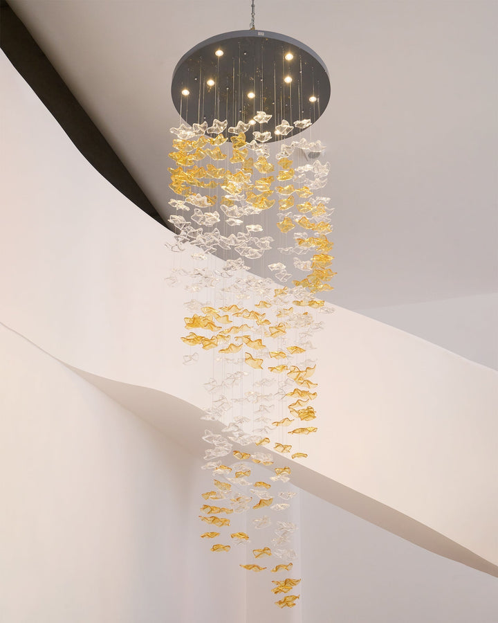 Nephele Crystal Leaf lampadario