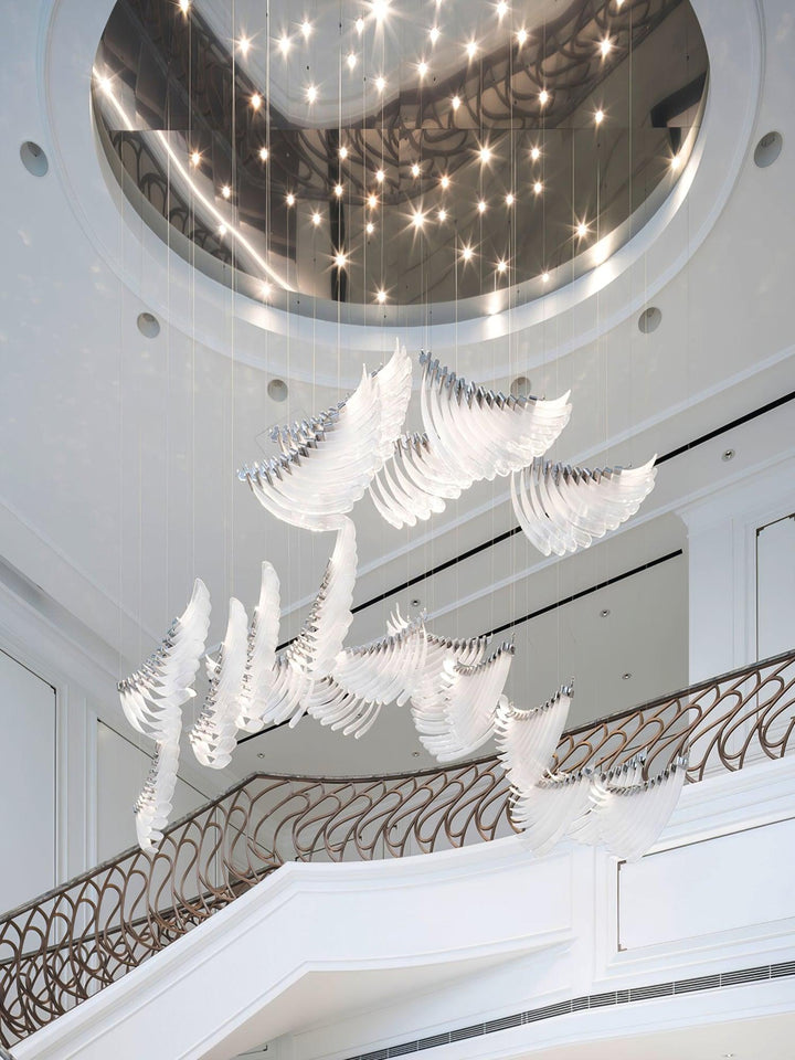 Tiered lampadario Postmoderno di lusso Palmette
