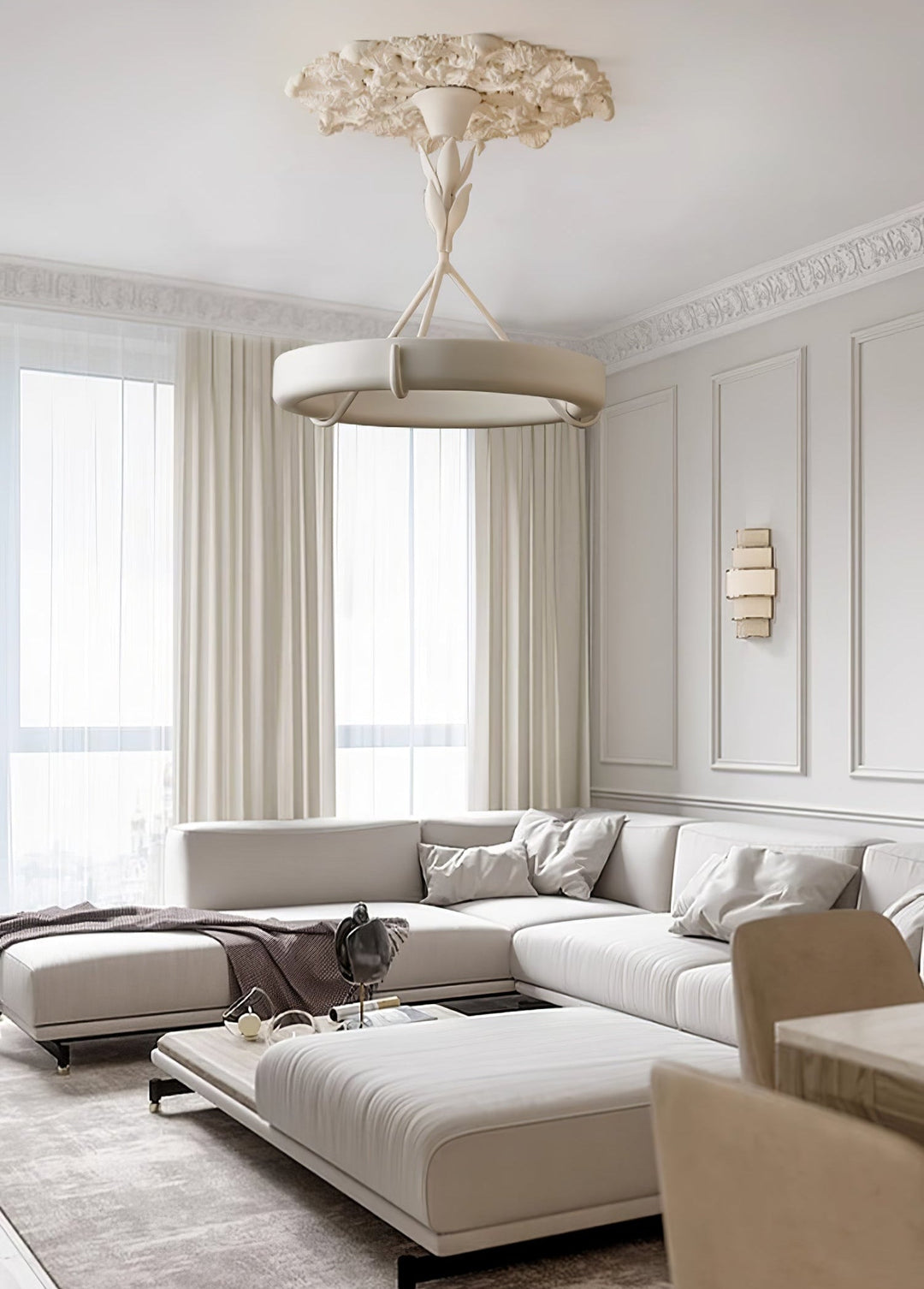 Sorarena lampadario in gesso