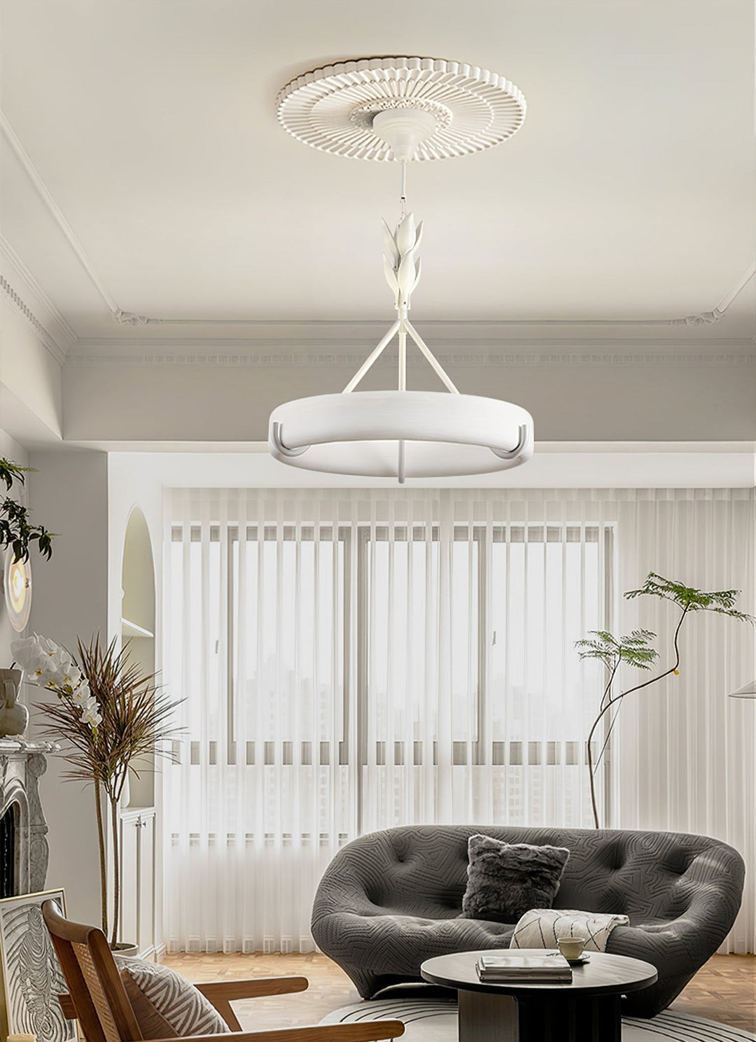 Sorarena lampadario in gesso