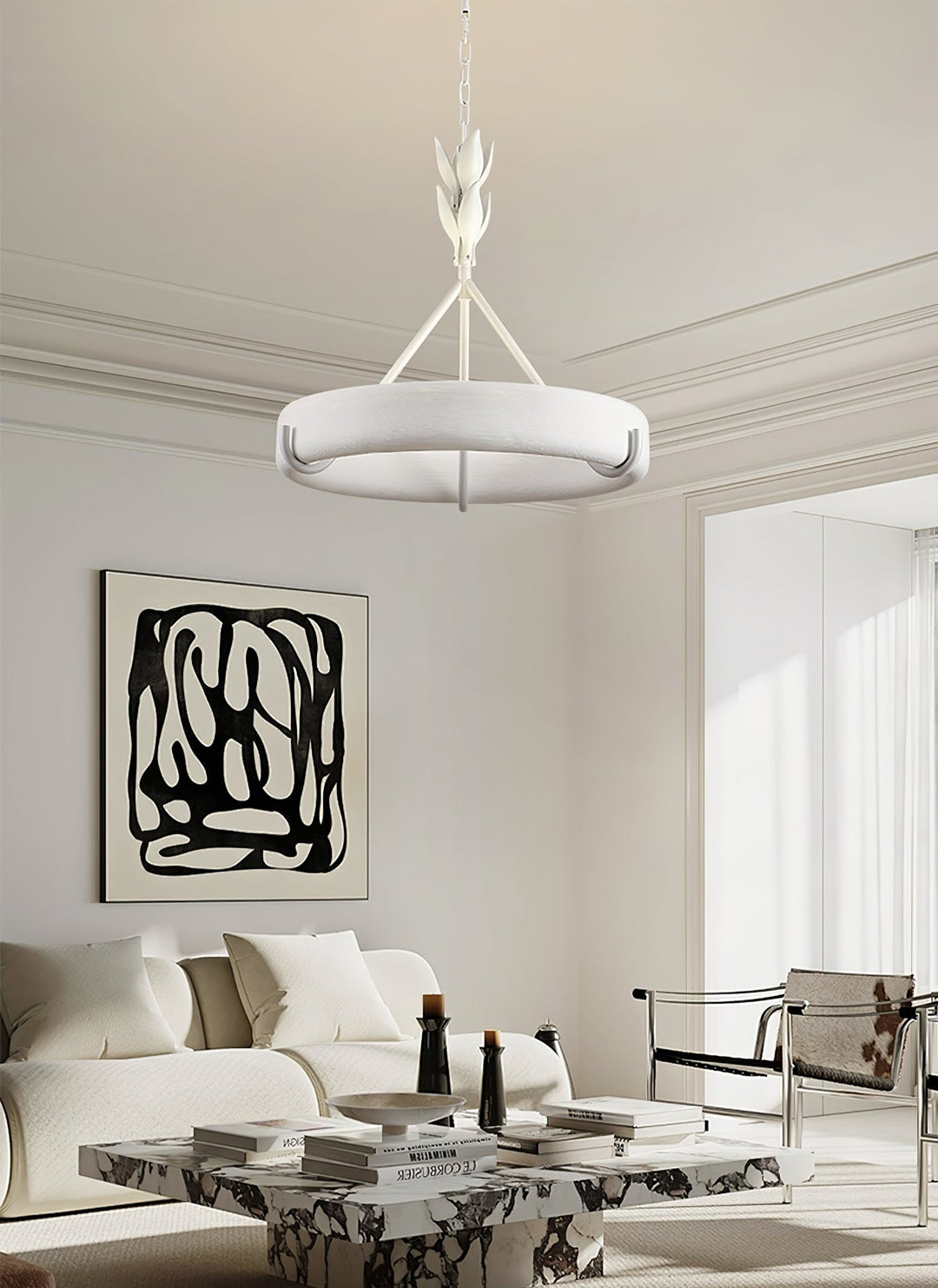 Sorarena lampadario in gesso