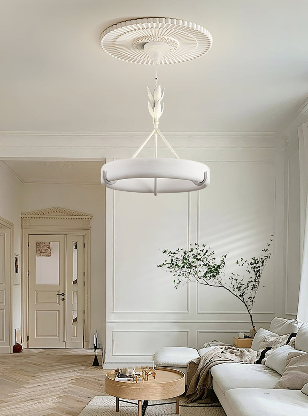 Sorarena lampadario in gesso
