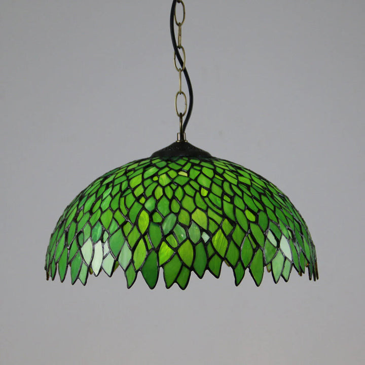 Tiffany Retro Rotondo Colorato Lampade a sospensione Vetro Soggiorno/Bar