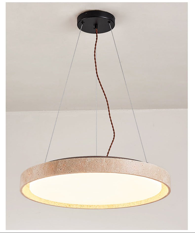 Seranena travertino Circle LED lampada a sospensione