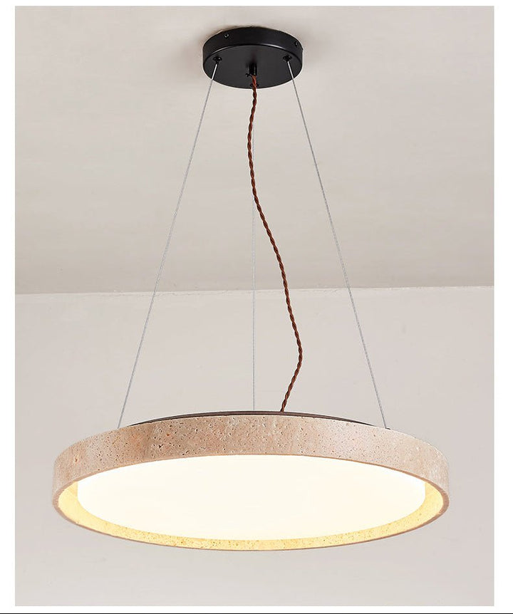 Seranena travertino Circle LED lampada a sospensione