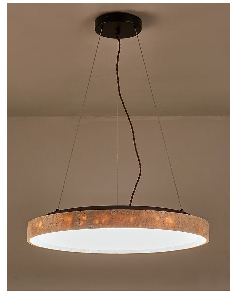 Seranena travertino Circle LED lampada a sospensione