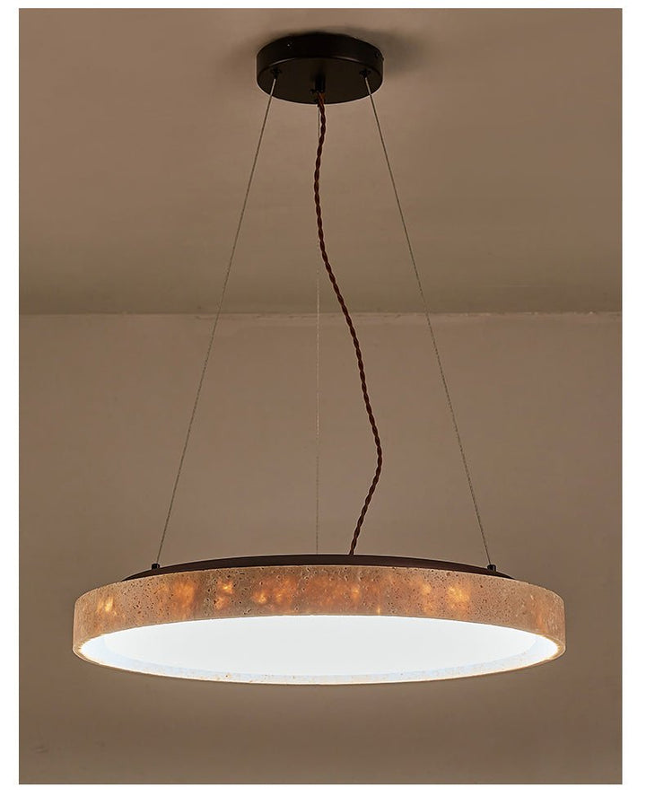 Seranena travertino Circle LED lampada a sospensione