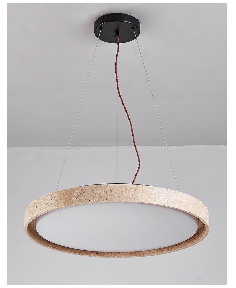 Seranena travertino Circle LED lampada a sospensione