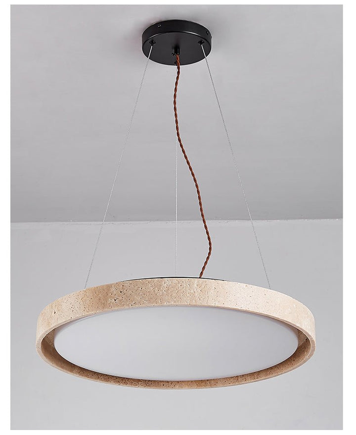 Seranena travertino Circle LED lampada a sospensione