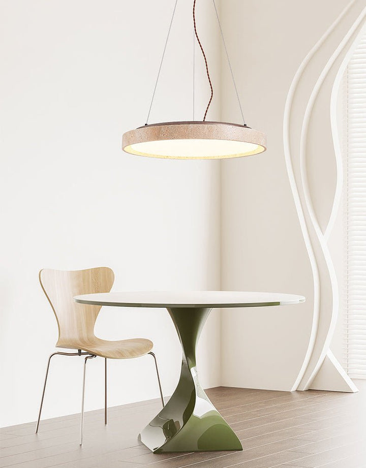 Seranena travertino Circle LED lampada a sospensione
