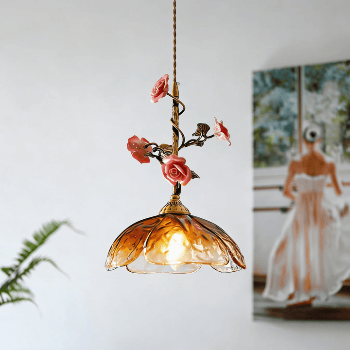 Trellis lampada a sospensione Rose